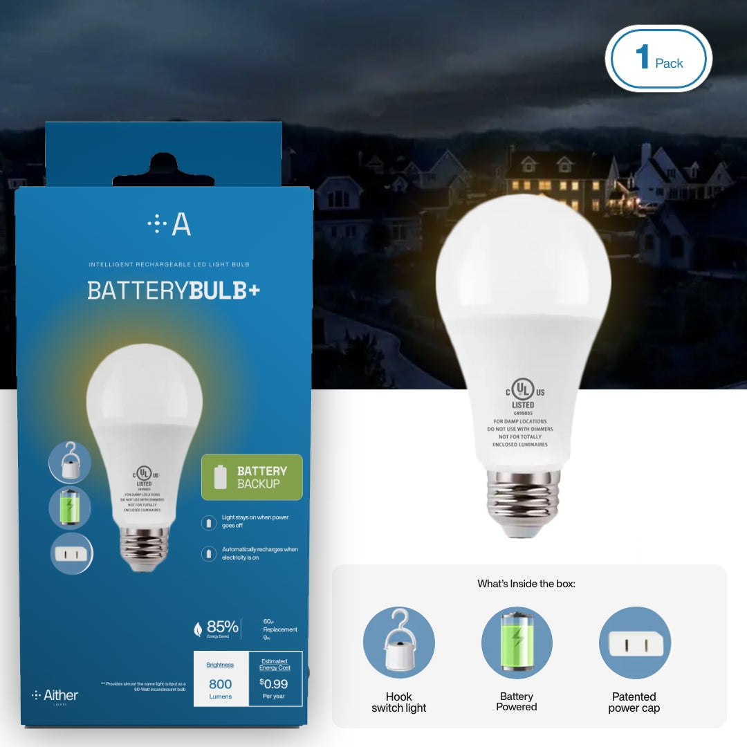 Ge Led+ Battery Backup Light Bulb : Target